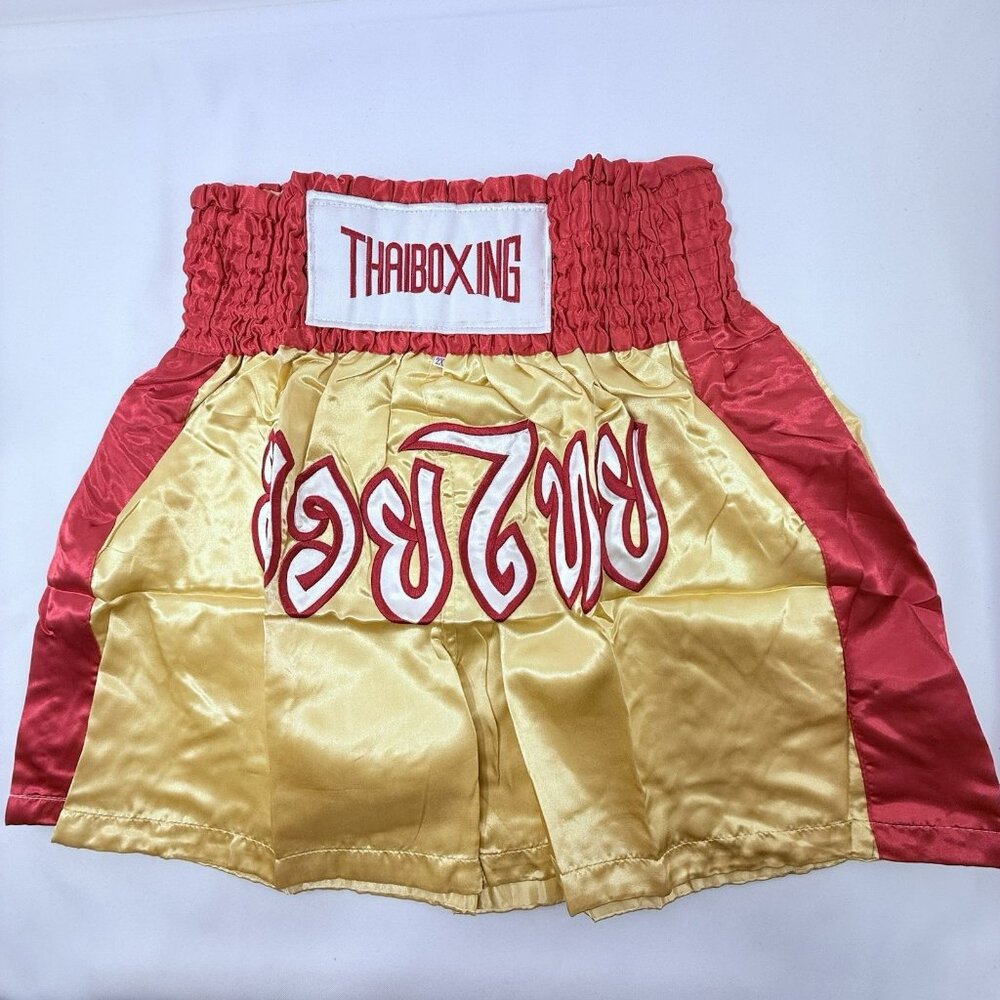 Muay Thai Boxing Shorts MMA 2X XXL Kickboxing Training Patches Original Thailand
